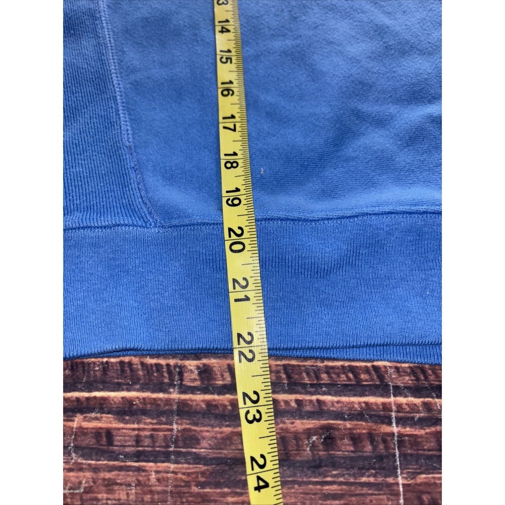 Vintage Champion Sweatshirt Small Reverse Weave Womens Blue Crew Neck Flaw - Picture 8 of 8